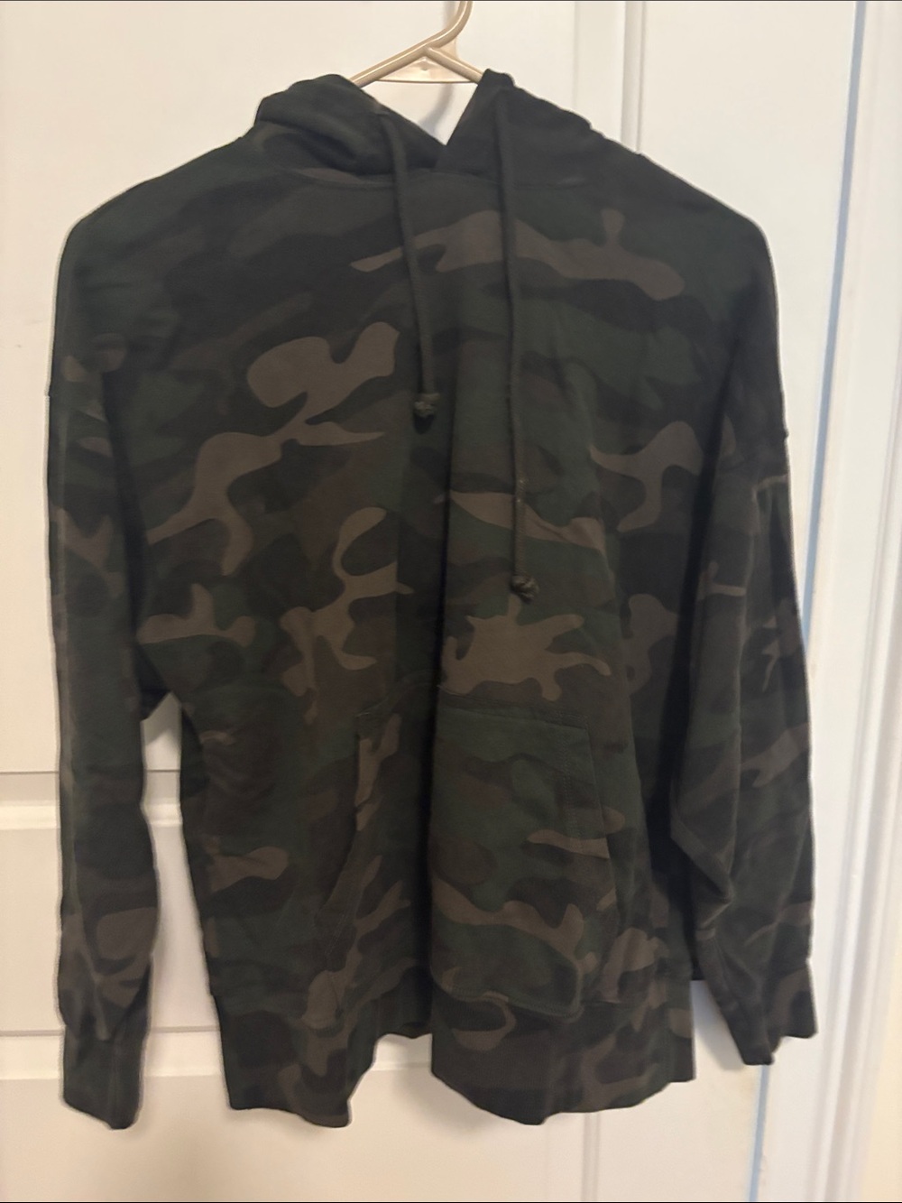 RD Style Camo Hoodie in Olive Green and Black